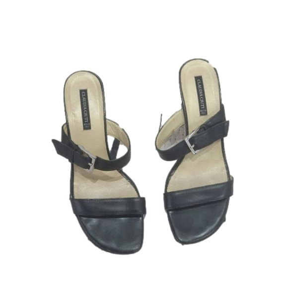 CLAUDIA Ciuti Black Strappy Open Toe heels - Picture 1 of 16